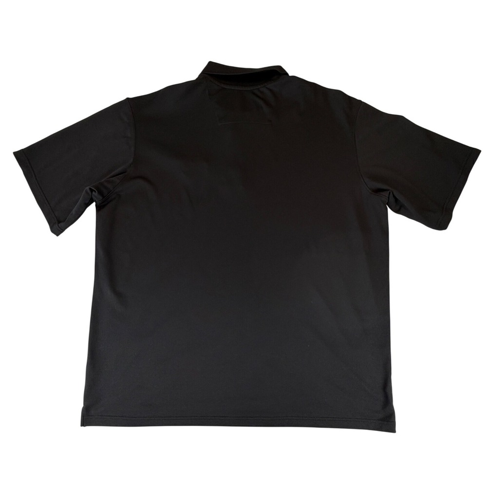 Antigua Pittsburgh Steelers Mens XLT Black Performance Mesh Polo Shirt NFL Logo - Picture 3 of 5